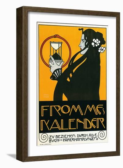 Fromme Calendar Printers-Alphonse Mucha-Framed Art Print
