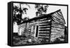 Front and East End of Abraham Lincoln Cabin from Southeast Corner-null-Framed Stretched Canvas