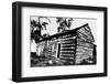 Front and East End of Abraham Lincoln Cabin from Southeast Corner-null-Framed Photographic Print