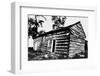 Front and East End of Abraham Lincoln Cabin from Southeast Corner-null-Framed Photographic Print