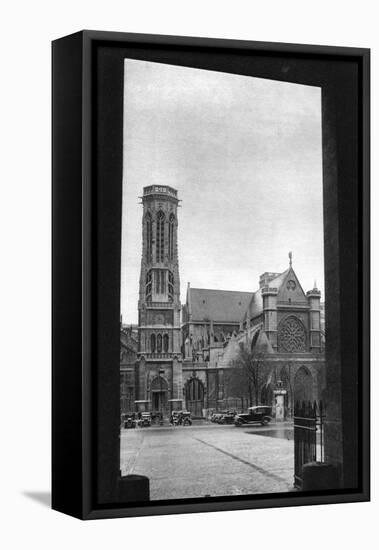 Front and Porch of St Germain L'Auxerrois, Paris, 1931-Ernest Flammarion-Framed Stretched Canvas