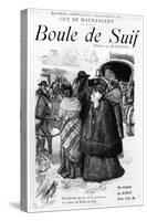 Front Cover for "Boule De Suif" by Guy De Maupassant Early 20th Century-Pierre Georges Jeanniot-Stretched Canvas