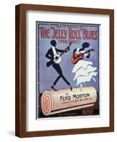 Front Cover For The Jelly Roll Blues, by Jelly Roll Morton-null-Framed Giclee Print