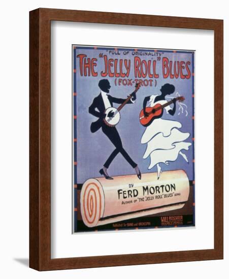 Front Cover For The Jelly Roll Blues, by Jelly Roll Morton-null-Framed Giclee Print