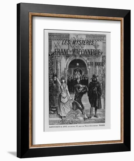 Front Cover Illustration from 'Les Mysteres De La Franc-Maconnerie' by Leo Taxil-Pierre Mejanel-Framed Giclee Print