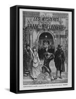 Front Cover Illustration from 'Les Mysteres De La Franc-Maconnerie' by Leo Taxil-Pierre Mejanel-Framed Stretched Canvas