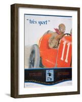 Front Cover Illustration from the Magazine 'Tres Sport, July 1922-null-Framed Giclee Print