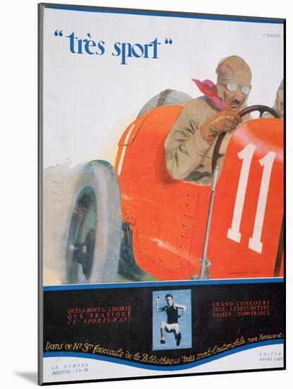 Front Cover Illustration from the Magazine 'Tres Sport, July 1922-null-Mounted Giclee Print