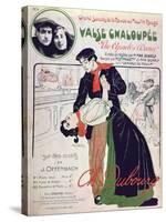 Front Cover Illustration of the Music Score for 'Valse Chaloupee' ('The Apache's Dance)-Leon Pousthomis-Stretched Canvas