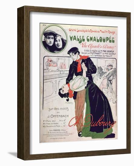 Front Cover Illustration of the Music Score for 'Valse Chaloupee' ('The Apache's Dance)-Leon Pousthomis-Framed Giclee Print