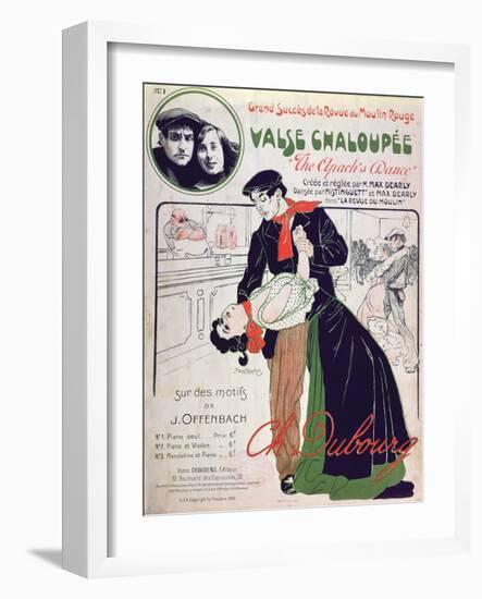 Front Cover Illustration of the Music Score for 'Valse Chaloupee' ('The Apache's Dance)-Leon Pousthomis-Framed Giclee Print