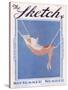 Front Cover Illustration Showing a Lady Relaxing in a Hammock Reading a Book-null-Stretched Canvas