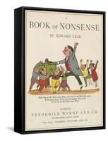 Front Cover of 'A Book of Nonsense', Published by Frederick Warne and Co., London, C.1875-Edward Lear-Framed Stretched Canvas