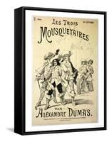 Front Cover of a Serialisation of "The Three Musketeers" by Alexandre Dumas Pere Late 19th Century-null-Framed Stretched Canvas