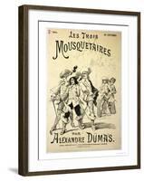Front Cover of a Serialisation of "The Three Musketeers" by Alexandre Dumas Pere Late 19th Century-null-Framed Giclee Print