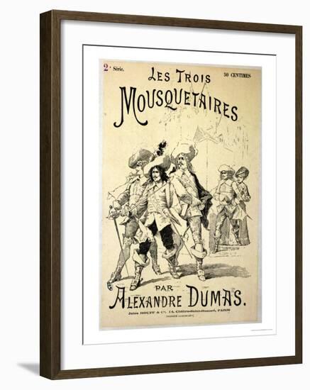 Front Cover of a Serialisation of "The Three Musketeers" by Alexandre Dumas Pere Late 19th Century-null-Framed Giclee Print