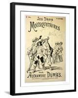 Front Cover of a Serialisation of "The Three Musketeers" by Alexandre Dumas Pere Late 19th Century-null-Framed Giclee Print