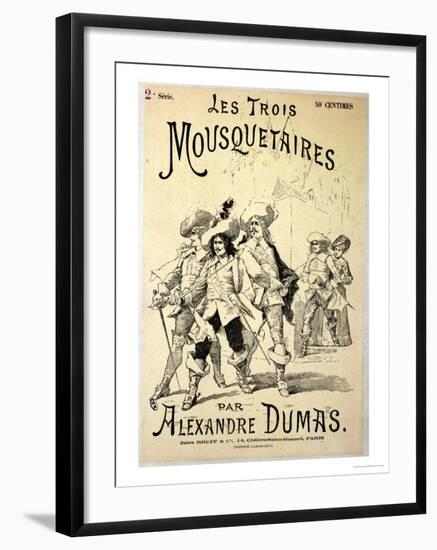 Front Cover of a Serialisation of "The Three Musketeers" by Alexandre Dumas Pere Late 19th Century-null-Framed Giclee Print