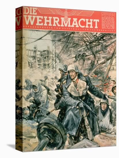 Front Cover of 'Die Wehrmacht', March 1943-null-Stretched Canvas