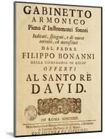 Front Cover of Gabinetto Armonico-Filippo Bonanni-Mounted Giclee Print
