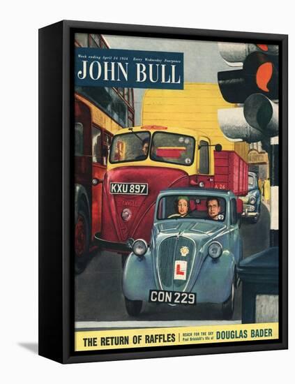 Front Cover of 'John Bull', April 1954-null-Framed Stretched Canvas