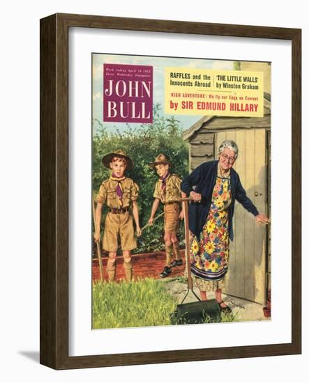 Front Cover of 'John Bull', April 1955-null-Framed Giclee Print