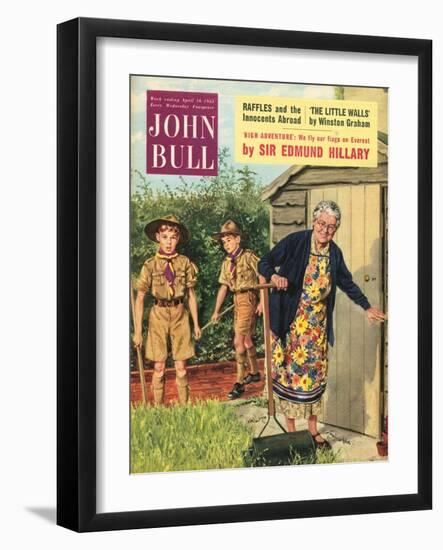 Front Cover of 'John Bull', April 1955-null-Framed Giclee Print