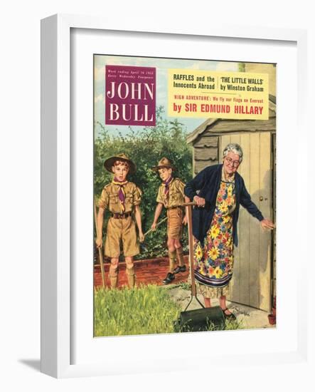 Front Cover of 'John Bull', April 1955-null-Framed Giclee Print