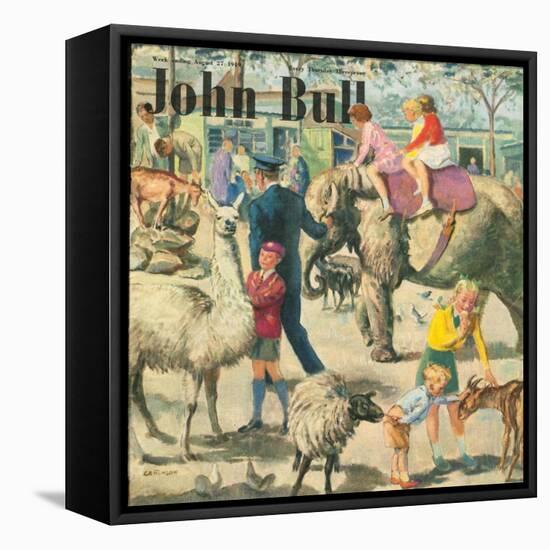 Front Cover of 'John Bull', August 1949-null-Framed Stretched Canvas