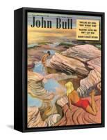 Front Cover of 'John Bull', August 1949-null-Framed Stretched Canvas