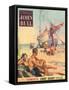 Front Cover of 'John Bull', August 1953-null-Framed Stretched Canvas