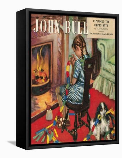 Front Cover of 'John Bull', December 1948-null-Framed Stretched Canvas