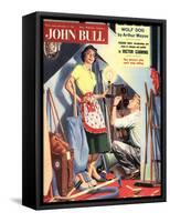 Front Cover of 'John Bull', December 1957-null-Framed Stretched Canvas