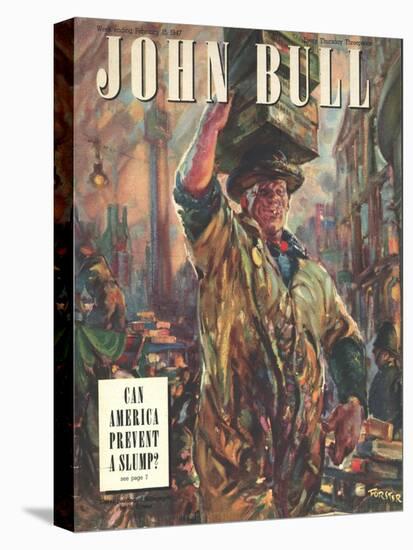 Front Cover of 'John Bull', February 1947-null-Stretched Canvas