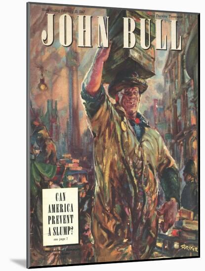 Front Cover of 'John Bull', February 1947-null-Mounted Giclee Print