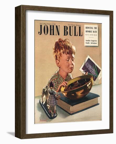 Front Cover of 'John Bull', February 1949-null-Framed Giclee Print