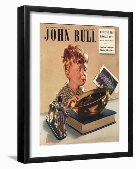 Front Cover of 'John Bull', February 1949-null-Framed Giclee Print
