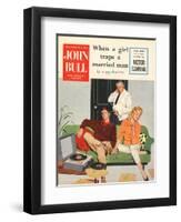 Front Cover of 'John Bull', February 1950-null-Framed Premium Giclee Print