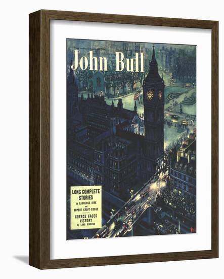 Front Cover of 'John Bull', February 1950-null-Framed Giclee Print