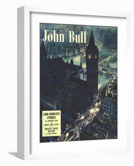 Front Cover of 'John Bull', February 1950-null-Framed Giclee Print