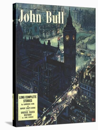 Front Cover of 'John Bull', February 1950-null-Stretched Canvas