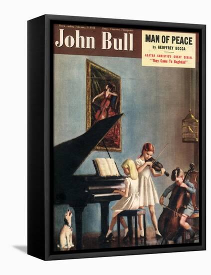 Front Cover of 'John Bull', February 1951-null-Framed Stretched Canvas