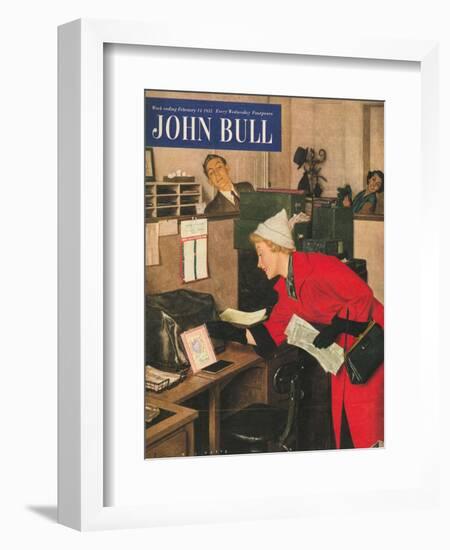 Front Cover of 'John Bull', February 1953-null-Framed Giclee Print