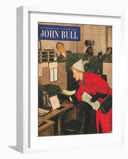 Front Cover of 'John Bull', February 1953-null-Framed Giclee Print