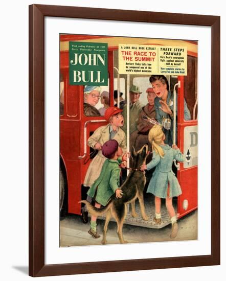 Front Cover of 'John Bull', February 1957-null-Framed Giclee Print