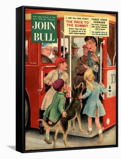 Front Cover of 'John Bull', February 1957-null-Framed Stretched Canvas
