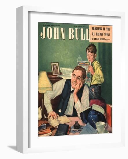 Front Cover of 'John Bull', January 1948-null-Framed Giclee Print