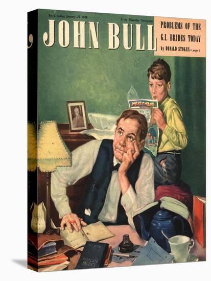 Front Cover of 'John Bull', January 1948-null-Stretched Canvas