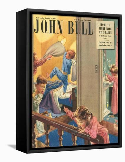 Front Cover of 'John Bull', January 1949-null-Framed Stretched Canvas