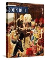 Front Cover of 'John Bull', January 1954-null-Stretched Canvas